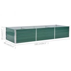 VidaXL Garten-Hochbeet Verzinkter Stahl Grün - vidaXL Garten-Hochbeet Verzinkter Stahl 240x80x45 cm Grün 15 VidaXL Garten-Hochbeet Verzinkter Stahl Grün - vidaXL Garten-Hochbeet Verzinkter Stahl 240x80x45 cm Grün -Günstiges Deko Geschäft c2741d962c6747e7bde5dff345615b2b
