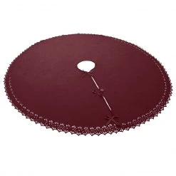 Wometo Weihnachtsbaum-Decke 120 cm - Rot