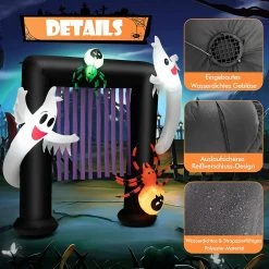 Costway Aufblasbarer Halloween-Torbogen -Günstiges Deko Geschäft c486e6edf6dc4bf0940f1551c37105de