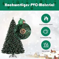 Costway 150cm künstlicher Weihnachtsbaum -Günstiges Deko Geschäft c4905d54befa4fda881069b66be281f1