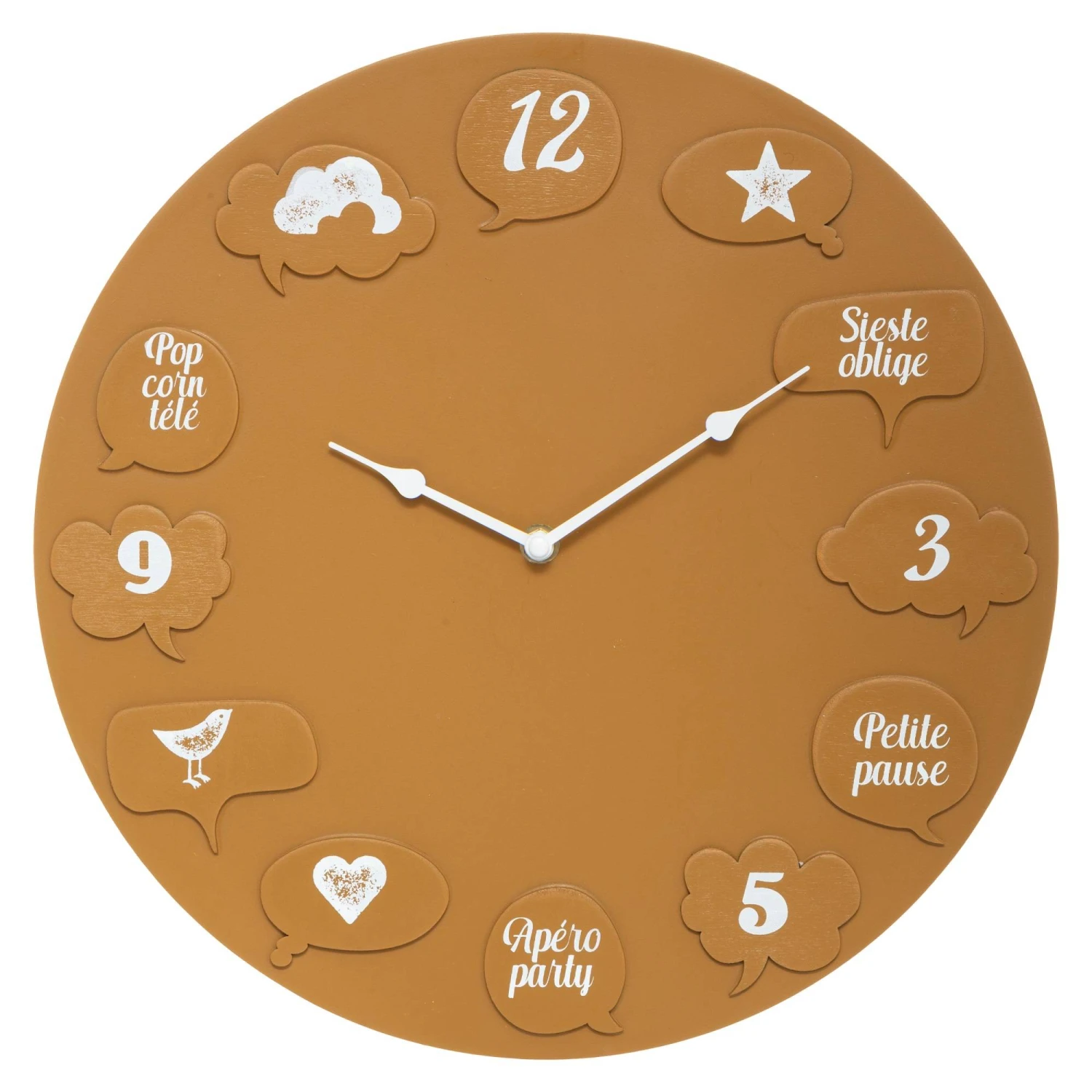 Atmosphera Créateur d'intérieur Wanduhr MAEVA, Ø 35 cm, mit Symbolen 3 Atmosphera Créateur d'intérieur Wanduhr MAEVA, Ø 35 cm, mit Symbolen