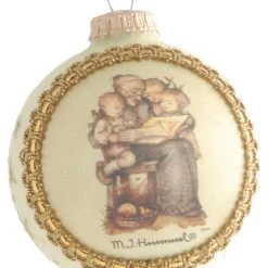 Krebs Glas Lauscha Hellgold matt 8cm Glaskugeln M.I. Hummel