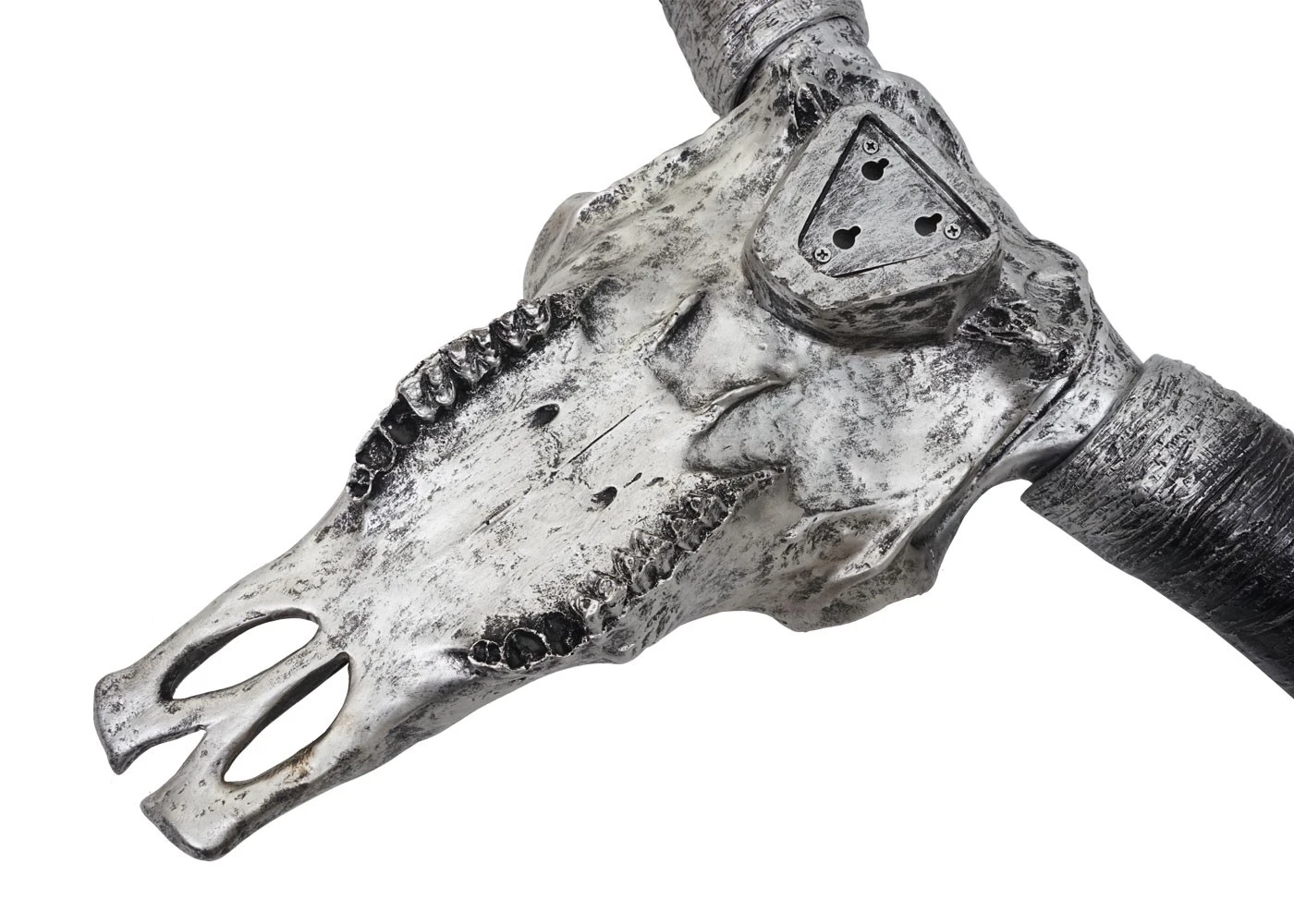 Deko Schädel 132cm HWC-A14 Stier - Silbergrau 8 Deko Schädel 132cm HWC-A14 Stier - Silbergrau – Bild 6