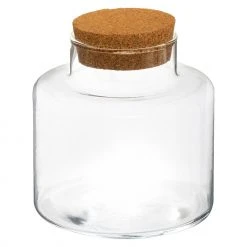 Atmosphera Créateur d'intérieur Glas mit Kork für Wald im Glas, Ø 12 cm