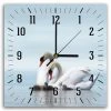 LegendArte Wanduhr - Familie des Schwanes -Günstiges Deko Geschäft c8b0770fc5b84f969fd646dc923c18b6