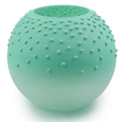 7ART Handbemalte Glasvase - Tischvase aus Glas 16 cm