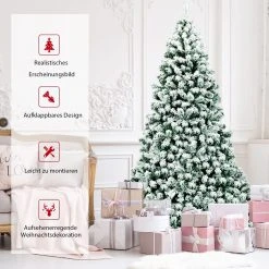Costway 225cm LED Künstlicher Weihnachtsbaum -Günstiges Deko Geschäft ca5c2eb8c3944921825602893e002ee6