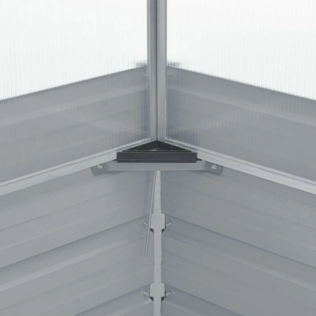 VidaXL Gewächshaus Verzinkter Stahl - vidaXL Gewächshaus Grau Verzinkter Stahl 100×100×85 cm 8 VidaXL Gewächshaus Verzinkter Stahl - vidaXL Gewächshaus Grau Verzinkter Stahl 100×100×85 cm – Bild 6