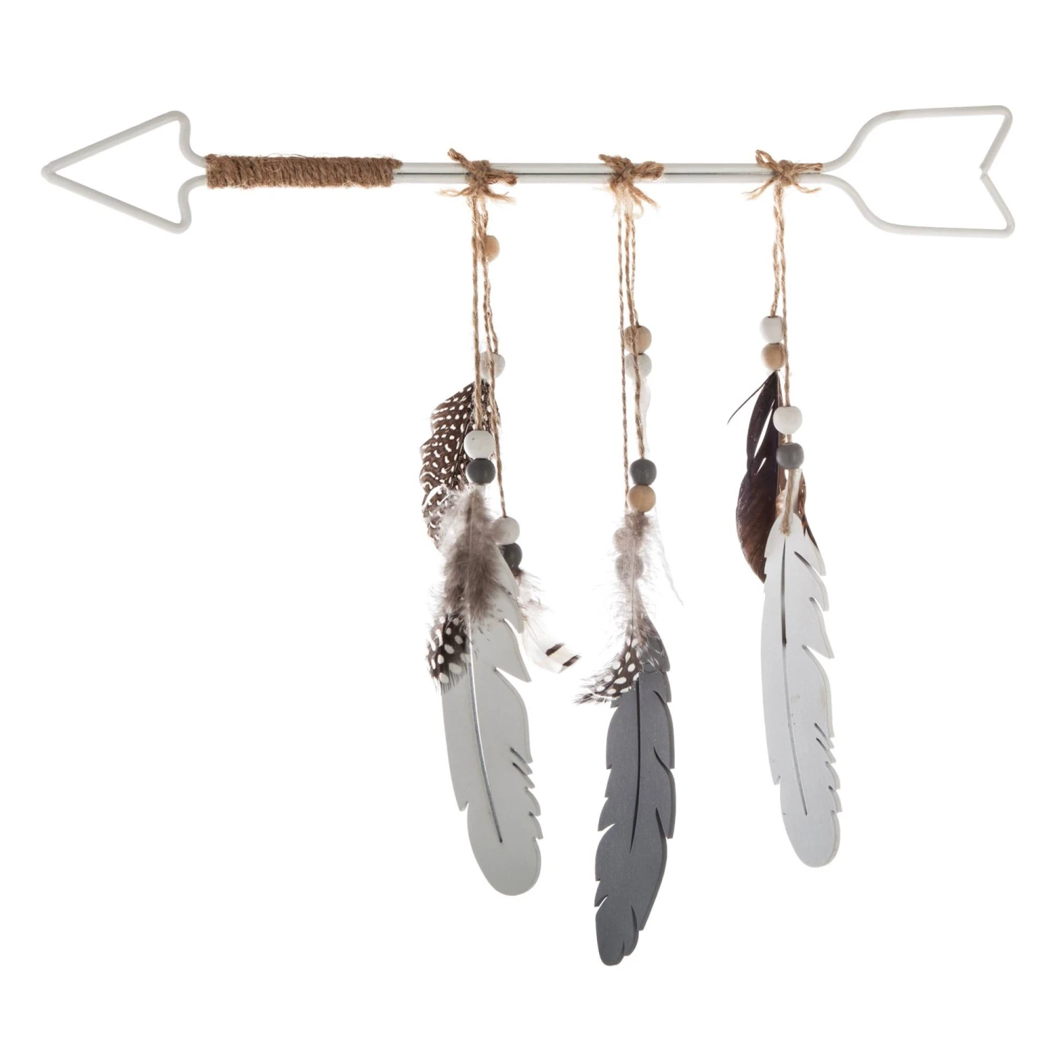 Atmosphera Créateur d'intérieur Wanddekoration, Pfeil mit Federn 3 Atmosphera Créateur d'intérieur Wanddekoration, Pfeil mit Federn