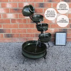 MonsterShop Solar Kaskadenbrunnen mit Akku 10 MonsterShop Solar Kaskadenbrunnen mit Akku -Günstiges Deko Geschäft cbaf8b545b60452580fc1739a8b06170