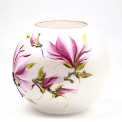 7ART Handbemalte Glasvase - Tischvase aus Glas 16 cm -Günstiges Deko Geschäft cbeaa3fcd4174bd197d35399c9a8c598