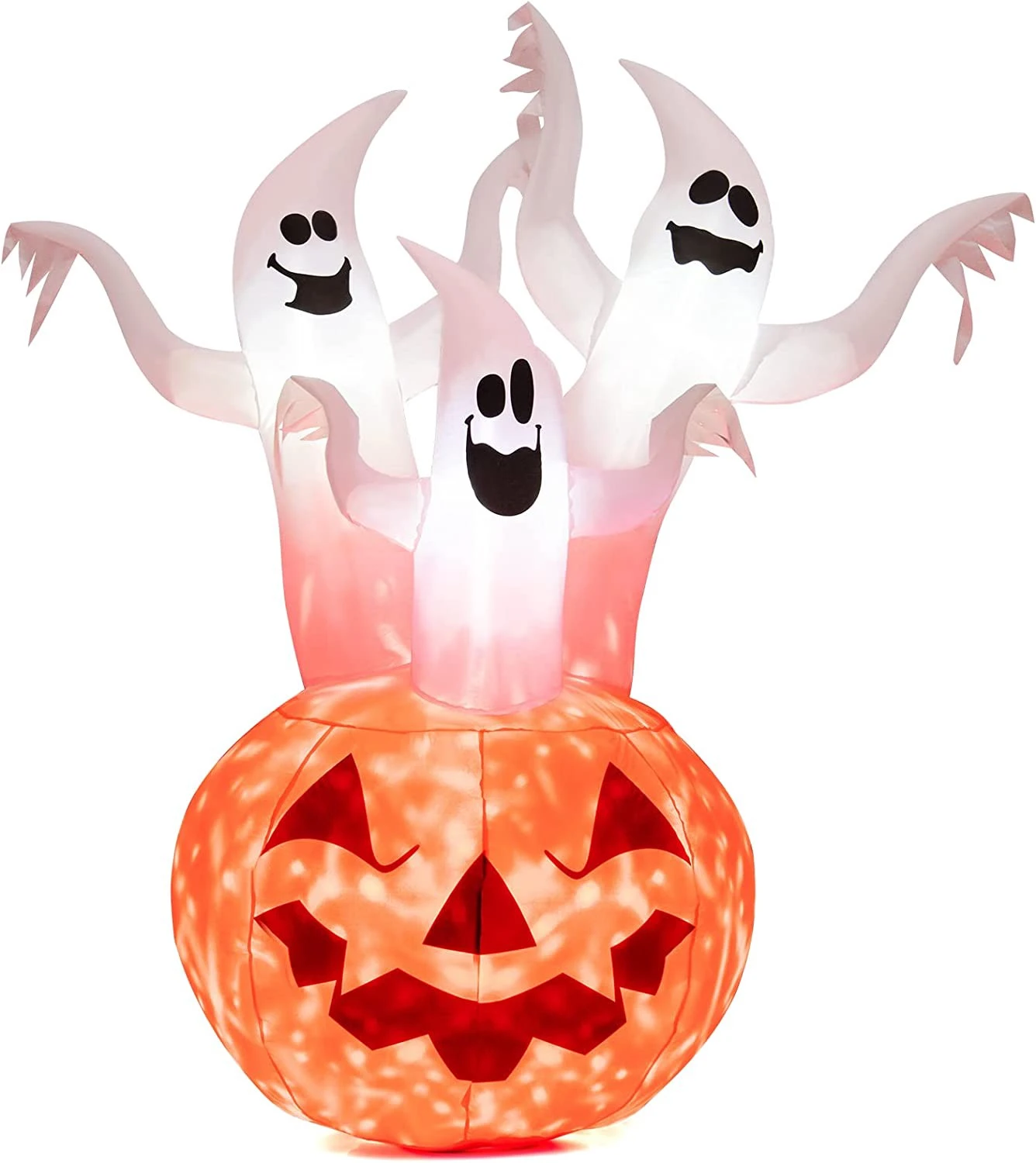 Costway Aufblasbarer Halloween-Kürbis 3 Costway Aufblasbarer Halloween-Kürbis