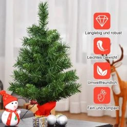 Costway 60cm LED Künstlicher Weihnachtsbaum 11 Costway 60cm LED Künstlicher Weihnachtsbaum -Günstiges Deko Geschäft cd33ec3b21234a7098c34ad164ef32b3