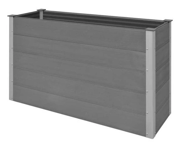 VidaXL Garten-Hochbeet WPC - vidaXL Garten-Hochbeet WPC 150 x 50 x 91 cm Grau 3 VidaXL Garten-Hochbeet WPC - vidaXL Garten-Hochbeet WPC 150 x 50 x 91 cm Grau