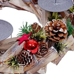 Adventskranz HWC-H50 Holz mit Kerzen rot - Inkl. 4x Kerzen rot 10 Adventskranz HWC-H50 Holz mit Kerzen rot - Inkl. 4x Kerzen rot -Günstiges Deko Geschäft d2330c4ecdbd4aebaa4514e131d05c9a 1