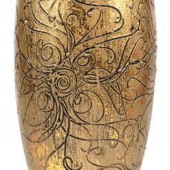 7ART Handbemalte Glasvase - Tischvase aus Glas 30 cm