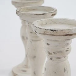 HWC Kerzenständer T361 (3er-Set) - Weiß 7 HWC Kerzenständer T361 (3er-Set) - Weiß -Günstiges Deko Geschäft d2c057b5164746b18eb100e6f401ba4b