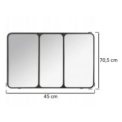 Atmosphera Créateur d'intérieur Dreigliedriger Spiegel im Metallrahmen -Günstiges Deko Geschäft d2ef8f38b4b345dfad3cb8431ccfbe2b