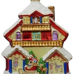 Krebs Glas Lauscha Santas House 15cm aus Glas