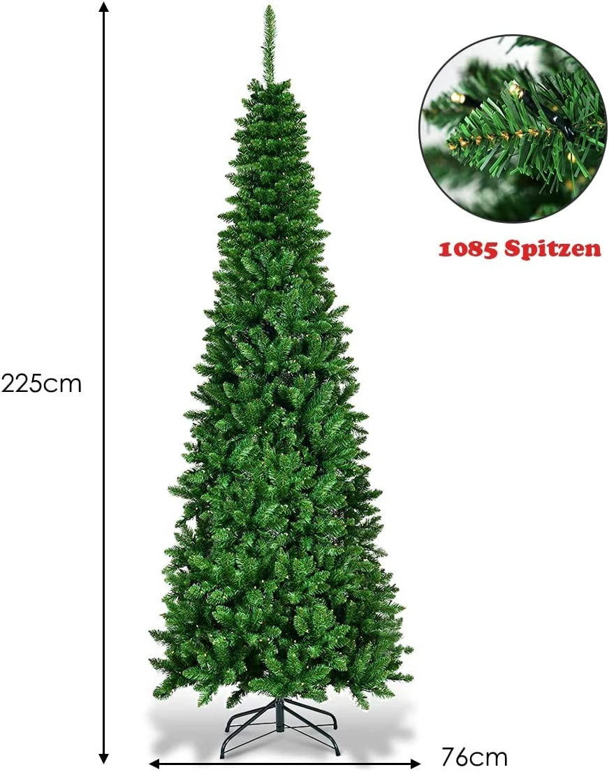 Costway 225cm LED Künstlicher Weihnachtsbaum 8 Costway 225cm LED Künstlicher Weihnachtsbaum – Bild 6