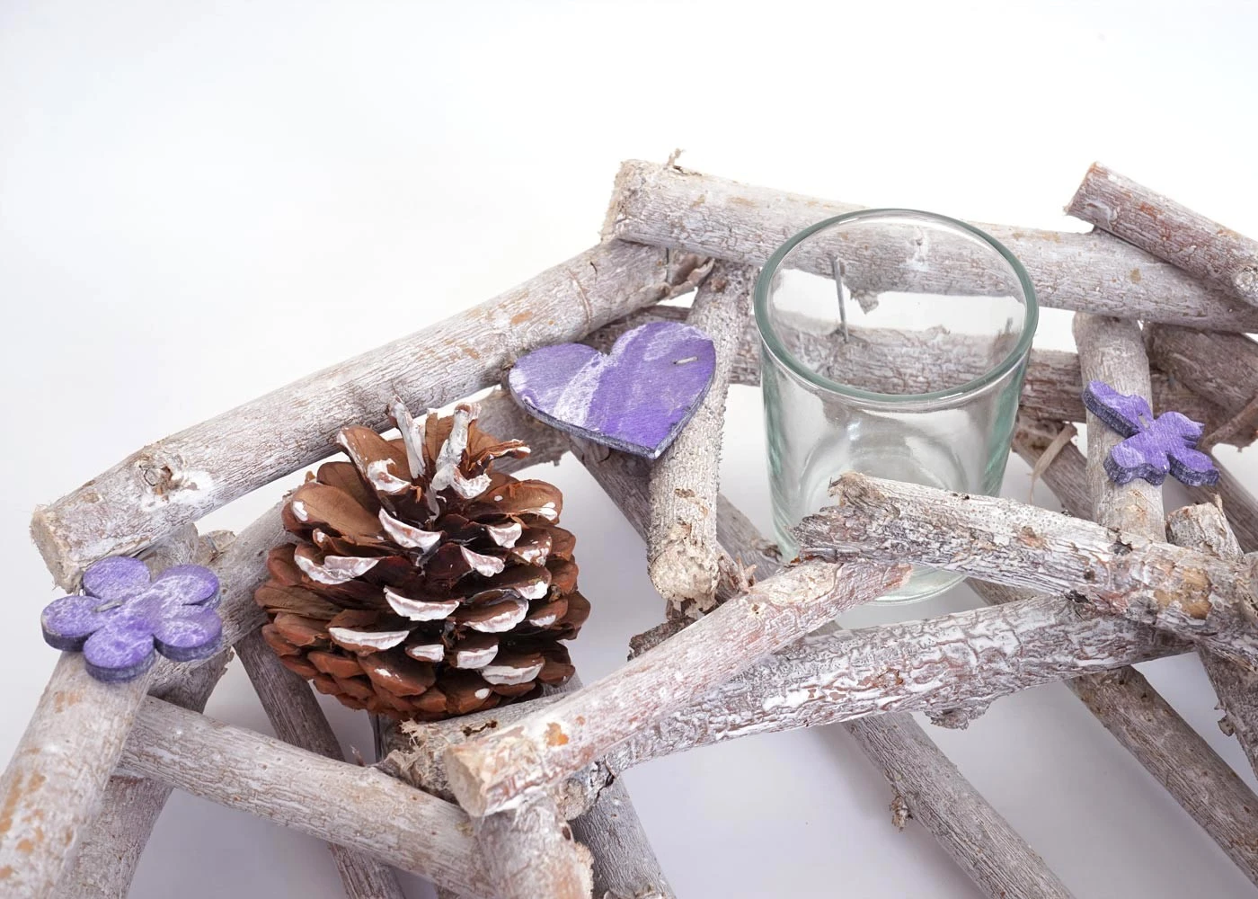 HWC Adventskranz rund mit Teelichthaltern - Standard 6 HWC Adventskranz rund mit Teelichthaltern - Standard – Bild 4