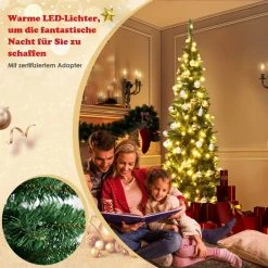 Costway 225cm LED Künstlicher Weihnachtsbaum 10 Costway 225cm LED Künstlicher Weihnachtsbaum -Günstiges Deko Geschäft d7e9273854594008a6aecdc27b95a689