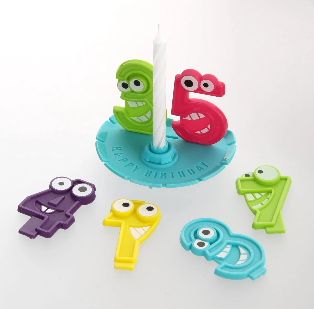 Fackelmann Zahlenkerzen Halter 20er Set 4 Fackelmann Zahlenkerzen Halter 20er Set – Bild 2