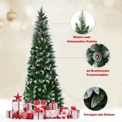 Costway 220cm Künstlicher Weihnachtsbaum 11 Costway 220cm Künstlicher Weihnachtsbaum -Günstiges Deko Geschäft d83eb25c915944d7a5f8eb0db634a4dc