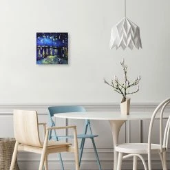 LegendArte Wanduhr - Sternennacht über der Rhone -Günstiges Deko Geschäft d8641bc5cda94f4ab1c160a77039ef4c