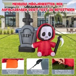 Costway Halloween Aufblasbarer Geist -Günstiges Deko Geschäft d93e44cbb93c40748c474db48b72ccf2