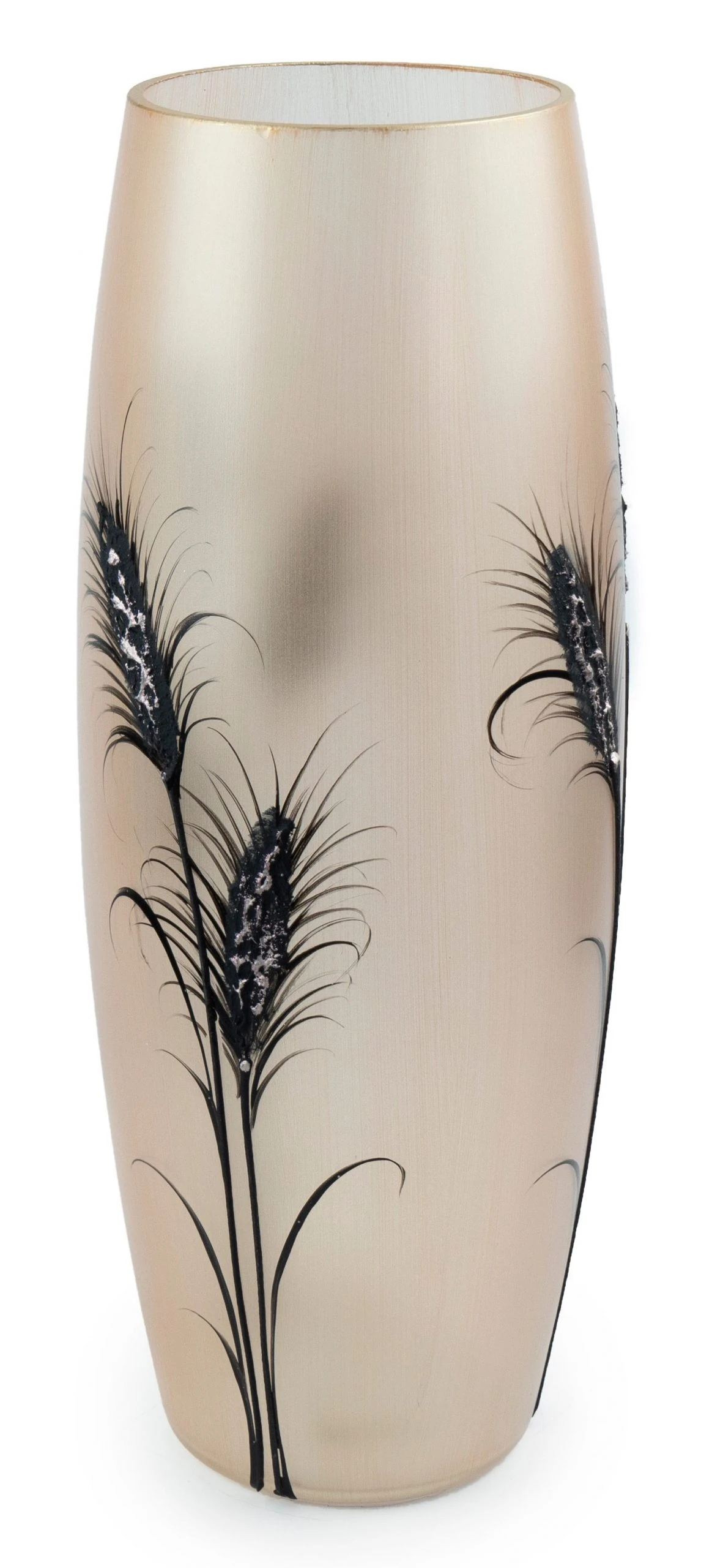 7ART Handbemalte Glasvase - Große Bodenvase aus Glas 40 cm 4 7ART Handbemalte Glasvase - Große Bodenvase aus Glas 40 cm – Bild 2