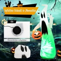 Costway Aufblasbarer Halloween-Geist -Günstiges Deko Geschäft dad7a65e89234d23b2e48134f9e794fc