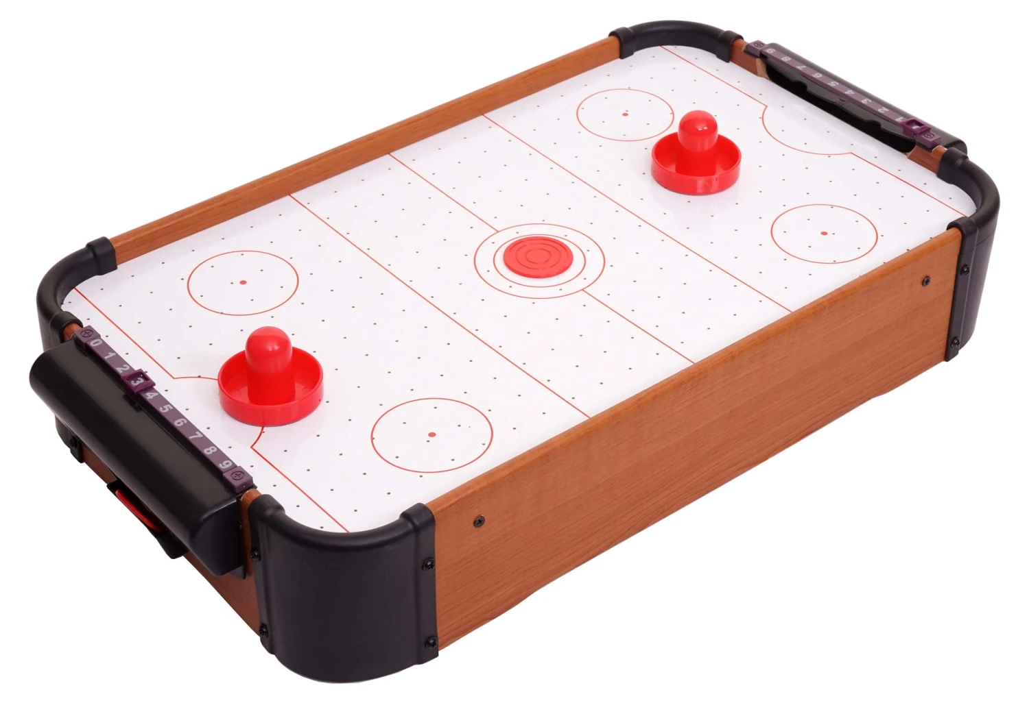 Mini Air Hockey HWC-J10 + Zubehör Holz - Standard 3 Mini Air Hockey HWC-J10 + Zubehör Holz - Standard
