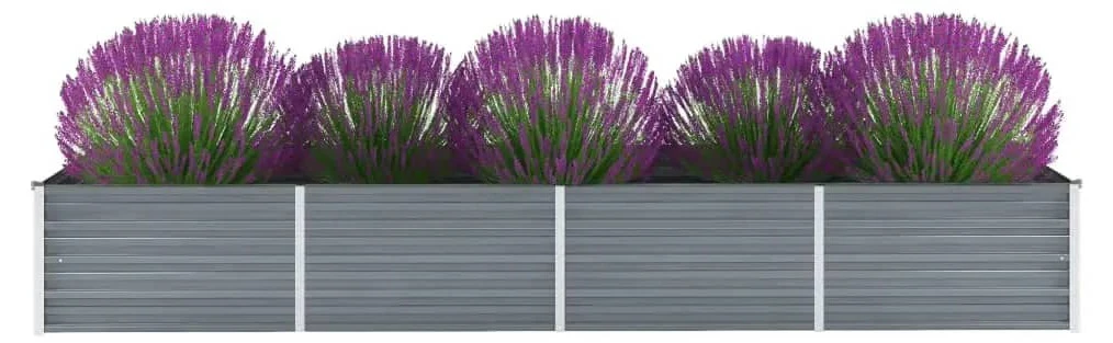 VidaXL Garten-Hochbeet Verzinkter Stahl Grau - vidaXL Garten-Hochbeet Verzinkter Stahl 320x80x45 cm Grau 4 VidaXL Garten-Hochbeet Verzinkter Stahl Grau - vidaXL Garten-Hochbeet Verzinkter Stahl 320x80x45 cm Grau – Bild 2