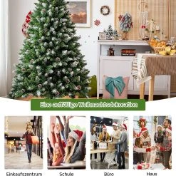 Costway 180cm Künstlicher Weihnachtsbaum -Günstiges Deko Geschäft ddbdc67dc1b8459ca1c93c12d2384b9d