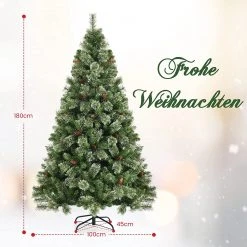 Costway 180cm künstlicher Weihnachtsbaum 19 Costway 180cm künstlicher Weihnachtsbaum -Günstiges Deko Geschäft df05b4ee0ff14a7aa16da9171a786a7c