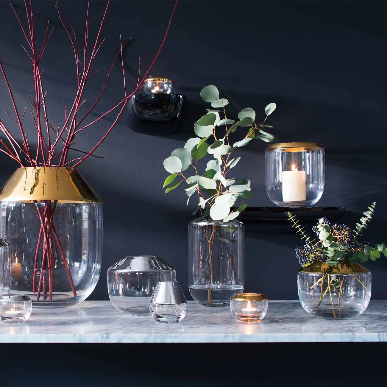 LSA Teelichthalter Space, goldfarben 5 LSA Teelichthalter Space, goldfarben – Bild 3