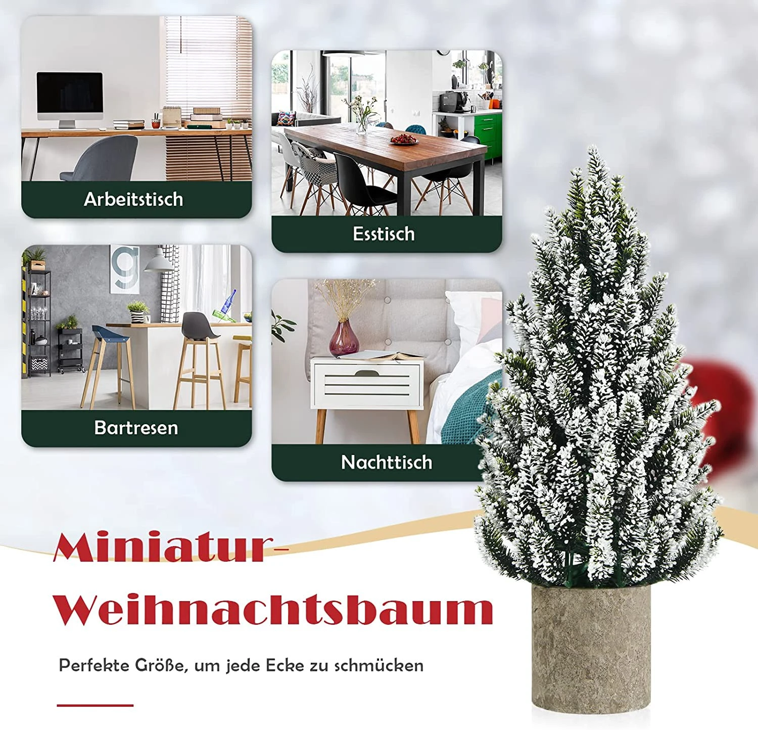 Costway 47cm Künstlicher Weihnachtsbaum 6 Costway 47cm Künstlicher Weihnachtsbaum – Bild 4