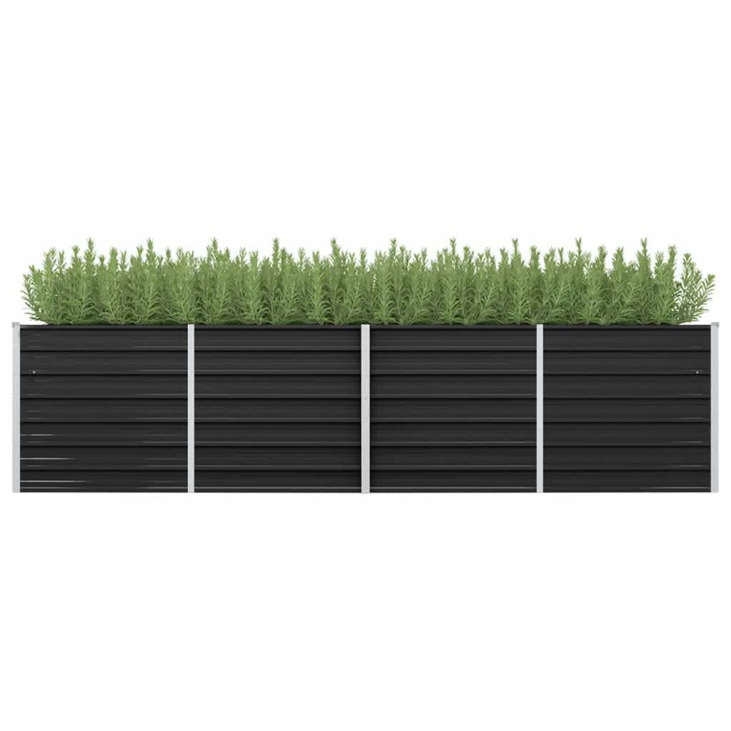 VidaXL Garten-Hochbeet Verzinkter Stahl - vidaXL Garten-Hochbeet Anthrazit 320 x 80 x 77 cm Verzinkter Stahl 4 VidaXL Garten-Hochbeet Verzinkter Stahl - vidaXL Garten-Hochbeet Anthrazit 320 x 80 x 77 cm Verzinkter Stahl – Bild 2