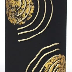 7ART Handbemalte Glasvase - Tischvase aus Glas 30 cm