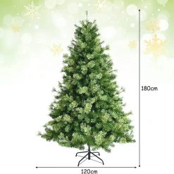 Costway 180cm Künstlicher Weihnachtsbaum 13 Costway 180cm Künstlicher Weihnachtsbaum -Günstiges Deko Geschäft e1ad70643f6044e9819212338ab45a1c