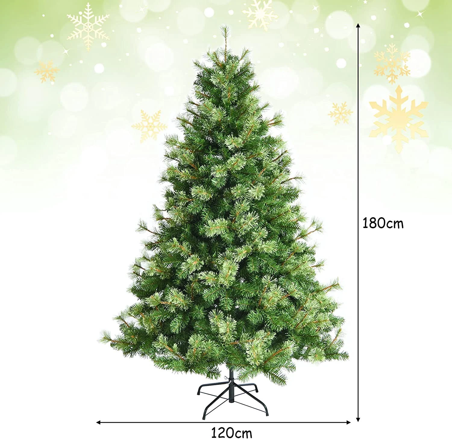 Costway 180cm Künstlicher Weihnachtsbaum 8 Costway 180cm Künstlicher Weihnachtsbaum – Bild 6