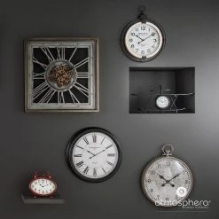 Atmosphera Créateur d'intérieur Wanduhr MECA, Metall, 80 x 80 cm -Günstiges Deko Geschäft e1e704557dd24b38ba4f1b8bd06ba048