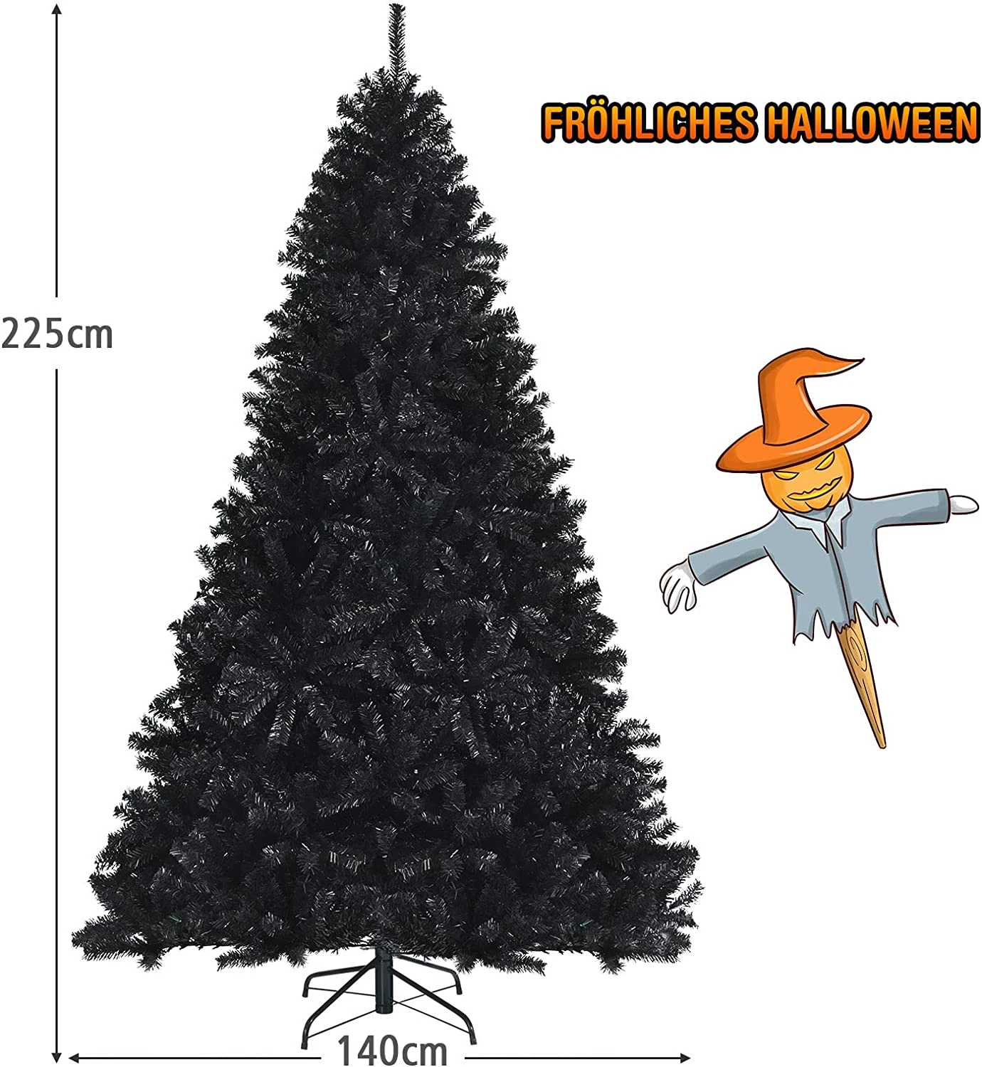 Costway 225cm Künstlicher Weihnachtsbaum 8 Costway 225cm Künstlicher Weihnachtsbaum – Bild 6