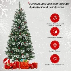Costway 180cm Künstlicher Weihnachtsbaum -Günstiges Deko Geschäft e2631ae8d7b547e19649c6bef3de5f94