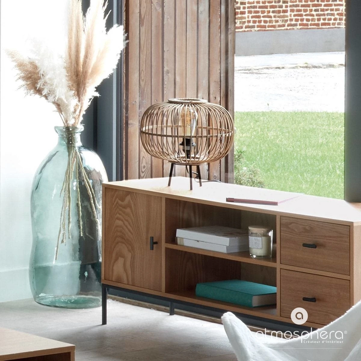 Atmosphera Créateur d'intérieur Tischleuchte aus Bambus 4 Atmosphera Créateur d'intérieur Tischleuchte aus Bambus – Bild 2