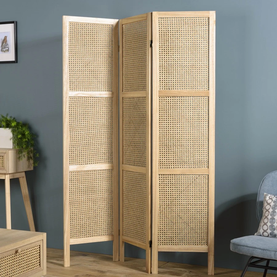 Macabane Paravent aus Rohrgeflecht 5 Macabane Paravent aus Rohrgeflecht – Bild 3
