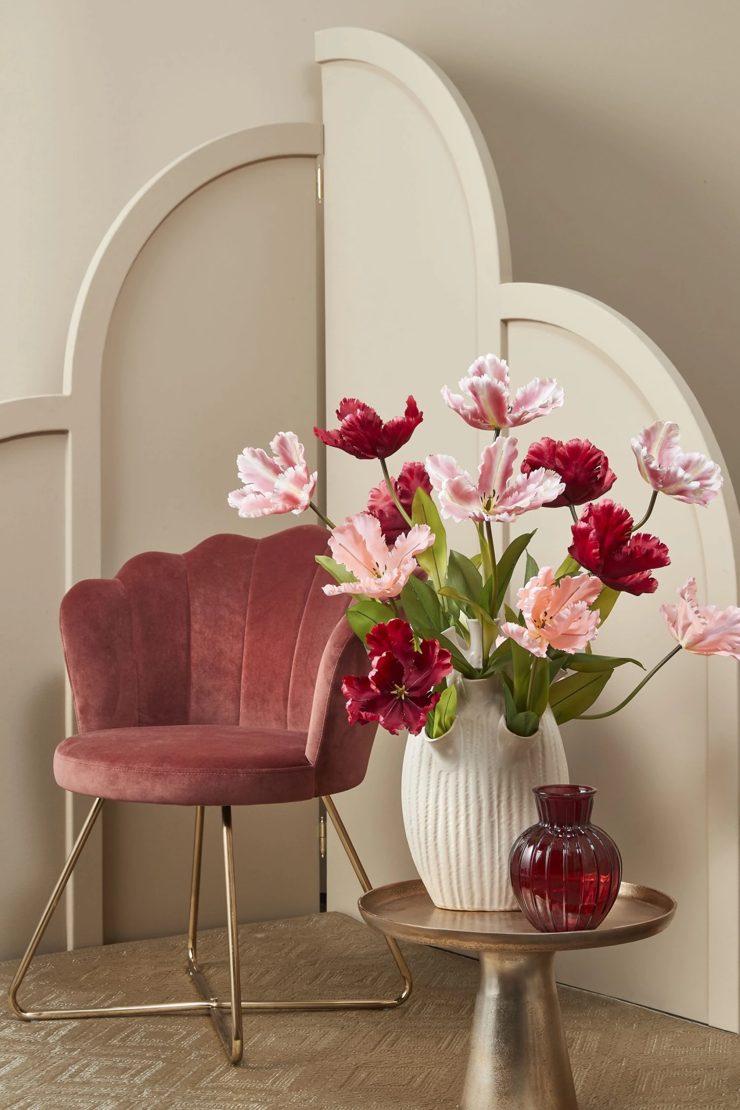 Mica Decorations Tulpen-Vase Saul - Cremeweiß 4 Mica Decorations Tulpen-Vase Saul - Cremeweiß – Bild 2