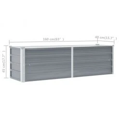VidaXL Garten-Hochbeet Verzinkter Stahl Grau - vidaXL Garten-Hochbeet Verzinkter Stahl 160x40x45 cm Grau 15 VidaXL Garten-Hochbeet Verzinkter Stahl Grau - vidaXL Garten-Hochbeet Verzinkter Stahl 160x40x45 cm Grau -Günstiges Deko Geschäft e50276b6127e449b8d7aa1c4292be136