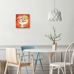 LegendArte Wanduhr - Senecio - Paul Klee -Günstiges Deko Geschäft e515ba6515f24bcc90149344c763081d